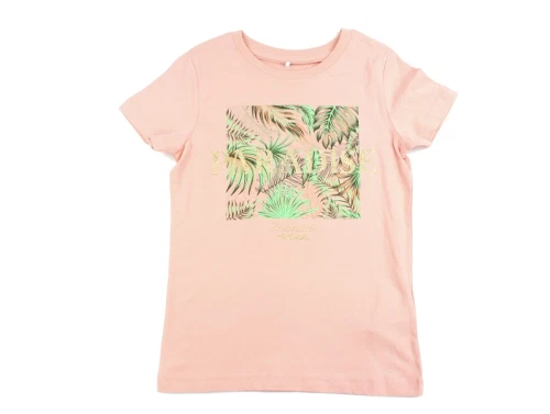 Name It peach bud paradise glitter t-shirt